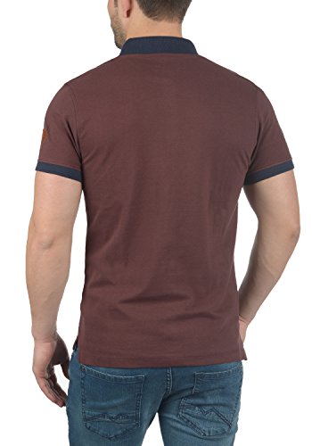 BLEND Ralf Camiseta Polo De Manga Corta para Hombre con Cuello De Polo De 100% algodón, tamaño:M, Color:Deep Red (73822)