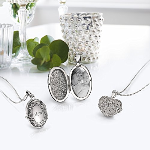 Bling Jewelry Corazon Estilo Antiguo Filigrana con Cz Aromaterapia Aceite Esencial Difusor De Perfume Medallón Collar para Mujer