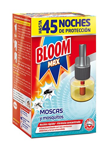 Bloom Recambio Max Electrico Líquido para Moscas y Mosquitos Común y Tigre