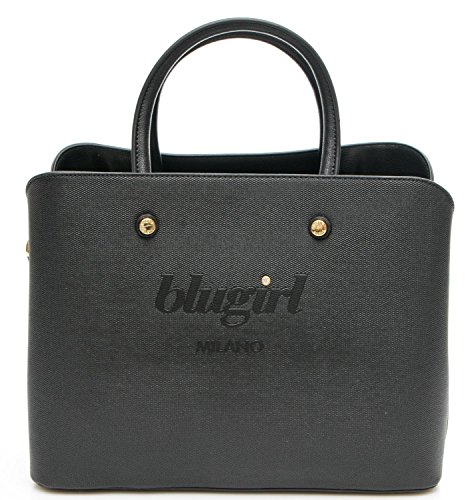 BLUGIRL - Bolso al Hombro para Mujer Negro Size: Taglia Unica