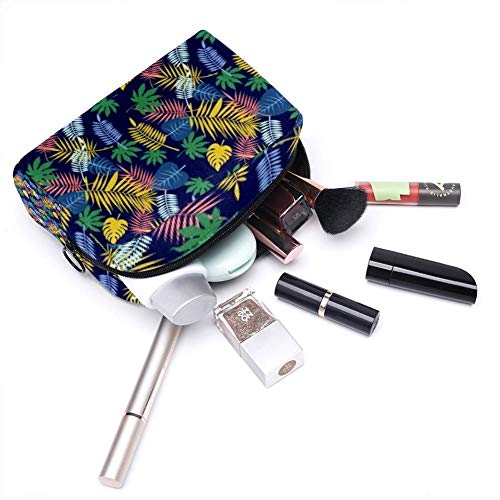 Bolsa de maquillaje personalizada para brochas de maquillaje, bolsas de aseo portátiles para mujeres, bolso cosmético, organizador de viaje con hojas desiguales