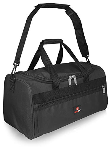 Bolsa de Viaje Pequeña - 2º Artículo de Equipaje de Mano en Ryanair - Bolsas de Viaje Fabricada con el Tamaño Exacto de 40 x 25 x 20 cm - Bolso de Cabina - Super Ligero 0,4 kg RL59K (Negro)