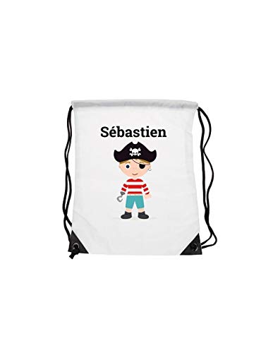 Bolso infantil con el nombre: Capitán pirata.