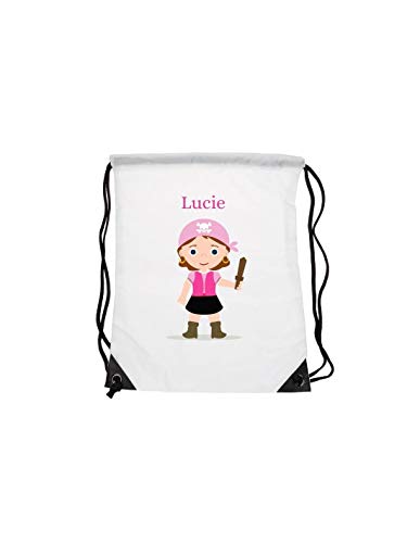 Bolso infantil con el nombre de Pirata para niña.