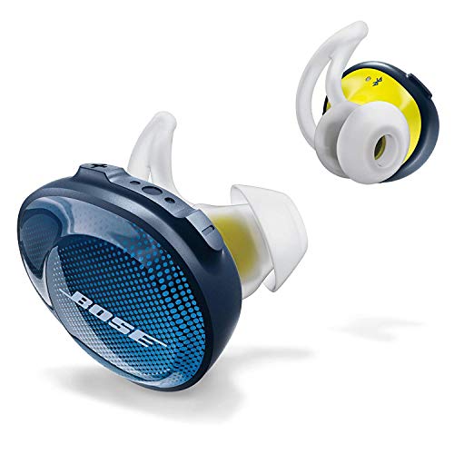 Bose SoundSport Free Auriculares intraurales inalámbricos, Bluetooth, Azul (Midnight Blue/Citron)