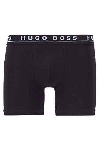 BOSS Boxer Brief CO, Negro (Black 001), Large (Pack de 3) para Hombre