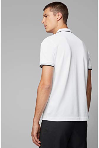 BOSS Green - Polo de manga corta para hombre, color blanco 100, talla xl