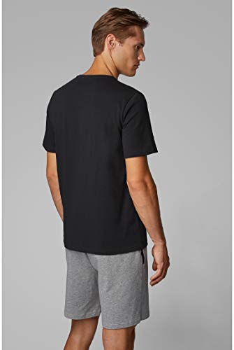 BOSS Mix & Match T-Shirt R Camiseta, Negro (Black 001), Large para Hombre