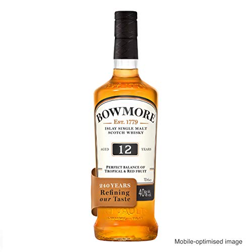 Bowmore 12 Años Single Malt Whisky Escoces, 40% - 700 ml