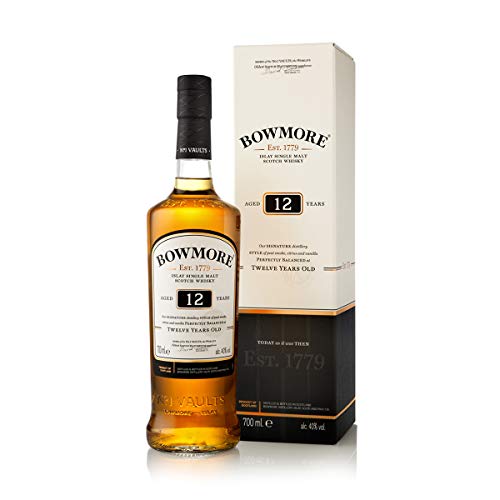 Bowmore 12 Años Single Malt Whisky Escoces, 40% - 700 ml