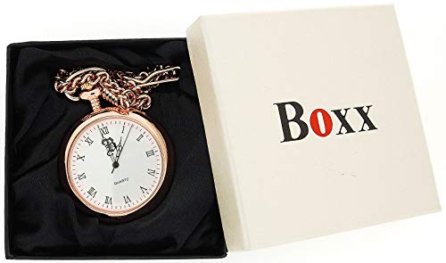 BOXX M5095.04 Rose/Roman - Reloj de Bolsillo, Correa de Metal Color Rosa