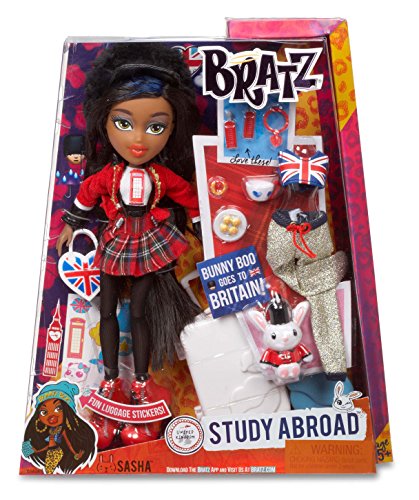 Bratz - Study Abroad Sasha, muñeca Fashion (Bandai 537038)