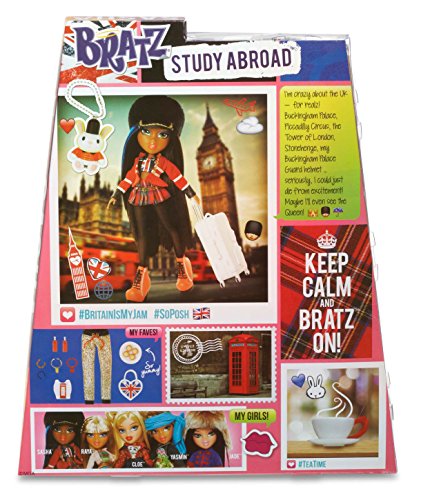 Bratz - Study Abroad Sasha, muñeca Fashion (Bandai 537038)