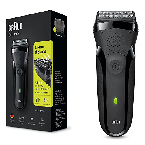 Braun Series 3 Shave&Style 300BT, Afeitadora eléctrica 3 en 1, maquinilla para hombre con recortadora de precisión para la barba, 5 peines, color negro