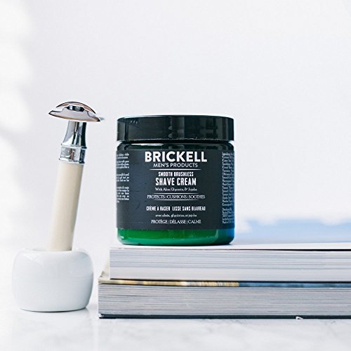 Brickell Men’s Products – Crema de Afeitar Suave Sin Brocha para Hombres - Natural y Orgánica – 147 ml
