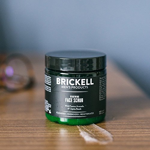 Brickell Men’s Products – Crema Exfoliante Facial Renovadora para Hombres – Crema Exfoliante Facial Natural y Orgánica – 118 ml