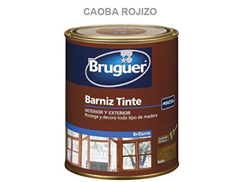 BRUGUER Barniz Tinte BTE.BRUGUER Caoba Rojizo 250 ML, Negro