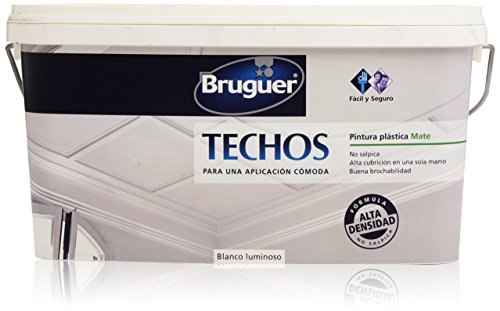 Bruguer - Techos pintura plástica mate - Color blanco luminoso - 2.5 l