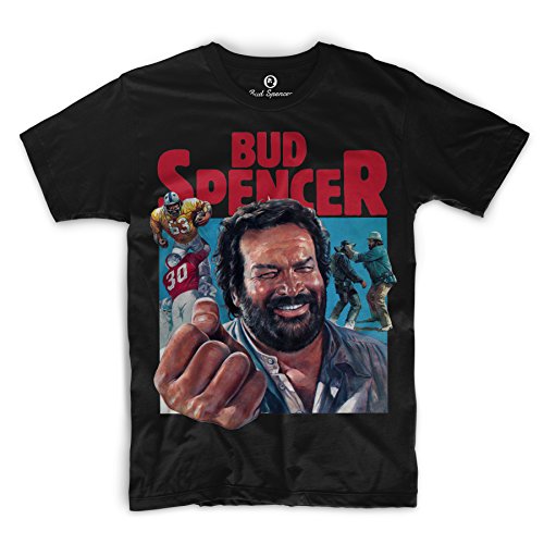 Bud Spencer Official - Camiseta - Hombre Negro XL