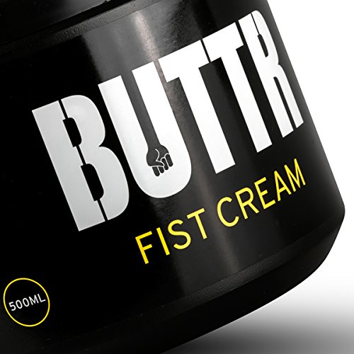 BUTTR Fisting Cream (500ml) Lubricante a base de silicona, crema lisa y gruesa para penetración dura, sin perfume en blanco, protege contra lesiones, es más amigable con la piel, con instrucciones