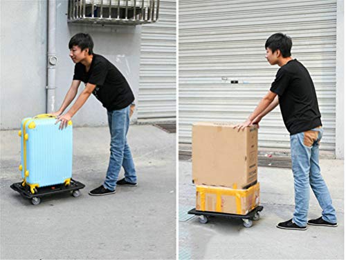 BXU-BG Plataforma Muebles fácil moveing ​​Dolly rectángulo Utilidad Carro con Ruedas en Movimiento Transportador for Sorteos Armario Lavadora Secadora Sofá