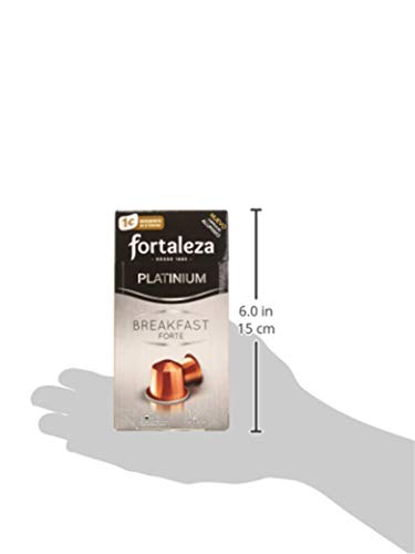 Café Fortaleza - Cápsulas De Aluminio Café Breakfast Forte Compatibles Con Nespresso - Pack 5 X 10 - Total 50 Cápsulas