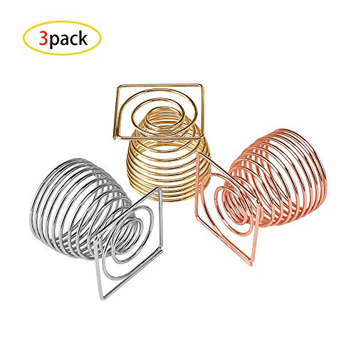 CAILI 3 PCS Polvo Puff Soporte, Vitrina con Soporte de Esponja Beauty, Herramienta de Maquillaje de Calabaza, Esponja de Secado para Estante de Almacenamiento (oro + plata + oro rosa)