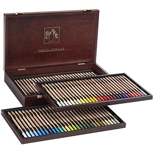 Caja de regalo de madera con 84 palitos PENCILS/Caran d'Ache 788.484, multicolor