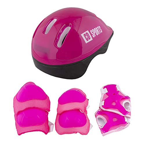 Calma Dragon Patines en Linea Ajustables, Profesionales para Adultos y Niños, con Protección incluida, 4 Ruedas, Skates, Rollers (Rosa, L)