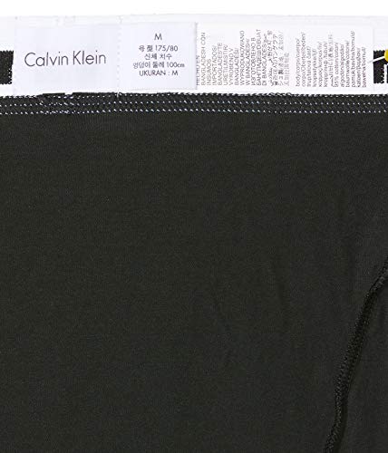 Calvin Klein 3p Low Rise Trunk Bóxer, Schwarz (Black 001), L (Pack de 3) para Hombre