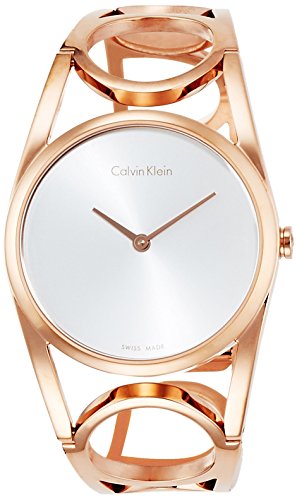 Calvin Klein Reloj Digital para Mujer de Cuarzo con Correa en Acero Inoxidable K5U2M646