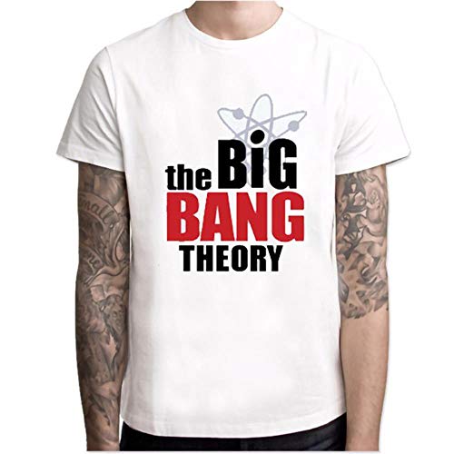 Camiseta de manga corta con cuello redondo y elástico transpirable para verano, diseño de drama de los Estados Unidos The Big Bang Psm19302. XS