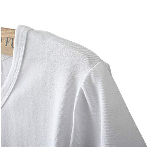 Camiseta de manga corta para hombre con elementos de impresión de kung fu karate chino cómodo elástico transpirable deporte sudor blanco suelto Yh69504. M