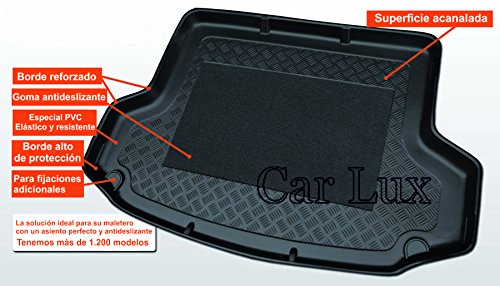 Car Lux AR05366 - Alfombra Cubeta Protector Maletero con antideslizante para E-Pace