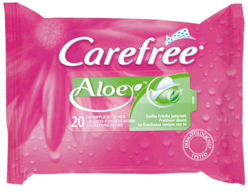 Carefree Aloe Vera Toallitas ­Ntimas 20 Uds - 1 Unidad