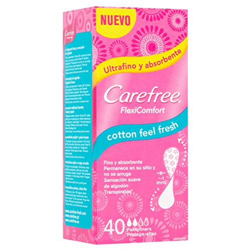 CAREFREE protege slips flexiconfort cotton fresh caja 40 uds