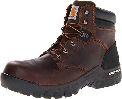 Carhartt Men's 6" Rugged Flex Waterproof Breathable Composite Toe Leather Work Boot CMF6366,Brown Oil Tanned Leather,10 M US