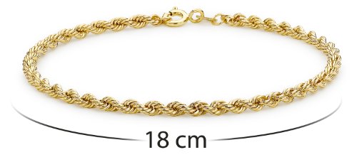 Carissima Gold Pulsera de mujer con oro amarillo 9 K (375), 18 cm