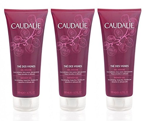 Caudalie Gel de ducha, aroma de té, 3 unidades