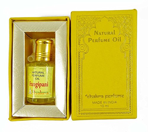 Chakra Natural Perfume Frangipani Fragrance 100% Pure Natural Perfume Oil 10ml by Chakra