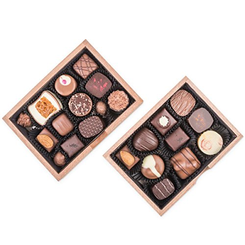 ChocoRoyal Midi - 20 exclusivos Surtido De Pralinés | bombones Praliné | regalo en caja de madera | sabores | Chocolate | Cumpleaños | Adultos | Mujer | Hombres | Dia de la madre | Dulces navideños