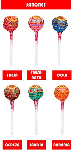 Chupa Chups Original, Caramelo con Palo de Sabores Variados, Tubo Eancode de 100 unidades de 12 gr. (Total 1.200 gr.)