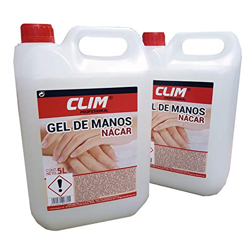 Climprofesional. Jabón de manos dermo con aroma neutro y aspecto nácar. Caja de 2 garrafas de 5 litros