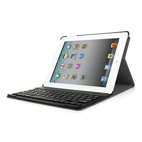 CoastaCloud iPad 2 3 4 Funda con Teclado Bluetooth iPad 2/3/4 Funda Cubierta Protectora con Teclado Inalambrico QWERTY Español (Negro)
