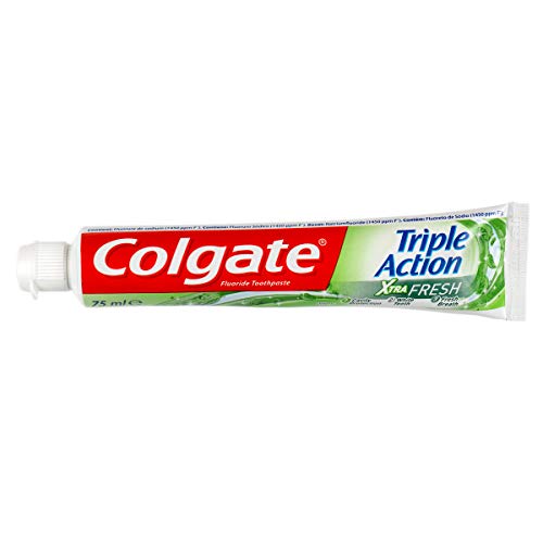 Colgate, Pasta de Dientes Triple Acción Extra Fresh, Pack 12 uds x 75 ml