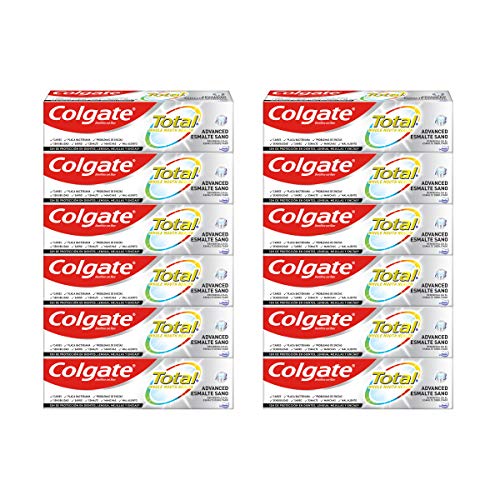 Colgate Total Esmalte Sano, Pasta De Dientes - Pack 12 ud x 75 ml