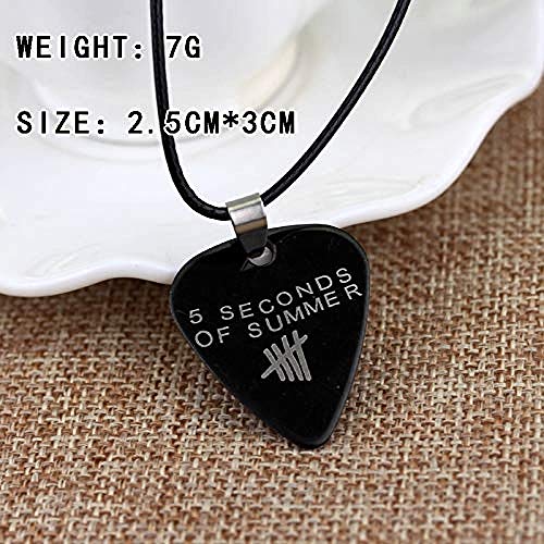 Collar Famoso Collar con Colgante De Corazón Banda De Rock para Entusiastas De La Música Mujeres Hombres Accesorios De Joyería para Niñas Collar De Cadena De Cuerda