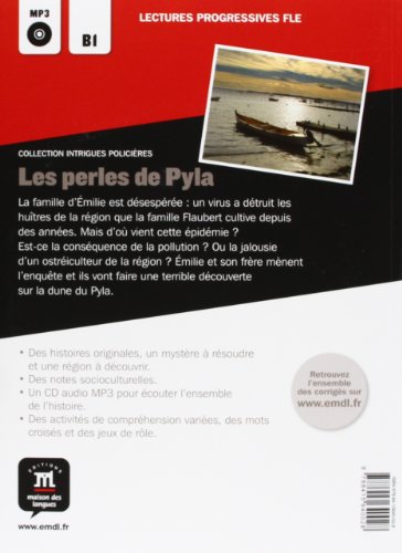 Collection Intrigues Policières. Les perles de Pyla + CD: lecture + CD (Fle - Intrigues Policieres)