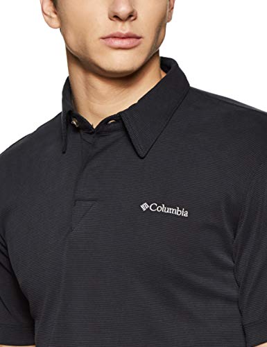 Columbia Sun Ridge Polo EM6527 Manga Corta, Hombre, Negro (Black), XL