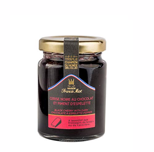 Confitura de cerezas dulces con chocolate y pimiento de Espelette, 110 g,